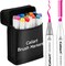 18-Color Dual-Tip Alcohol Marker Set – Brush & Chisel Tips for Adult Coloring, Sketching & Illustration
